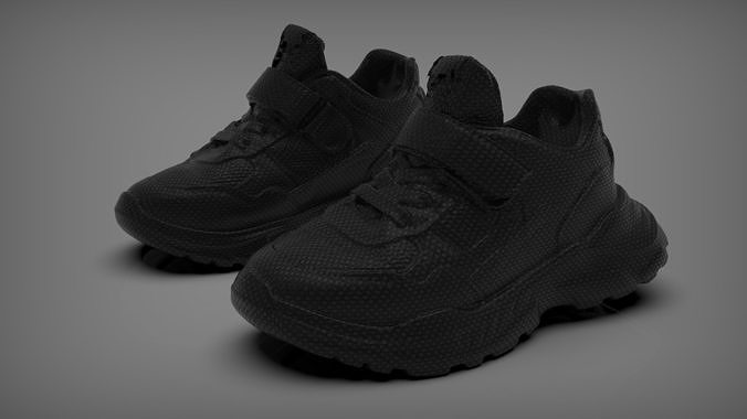 teen children shoes 3D print model