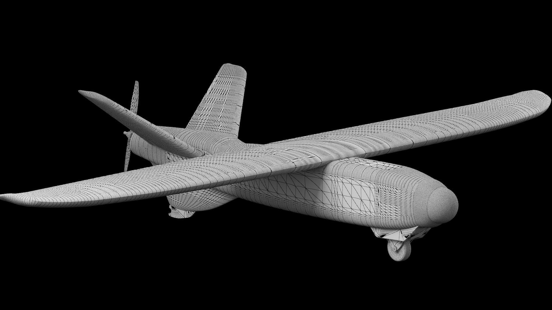 UAV Talon plane 3D model_6