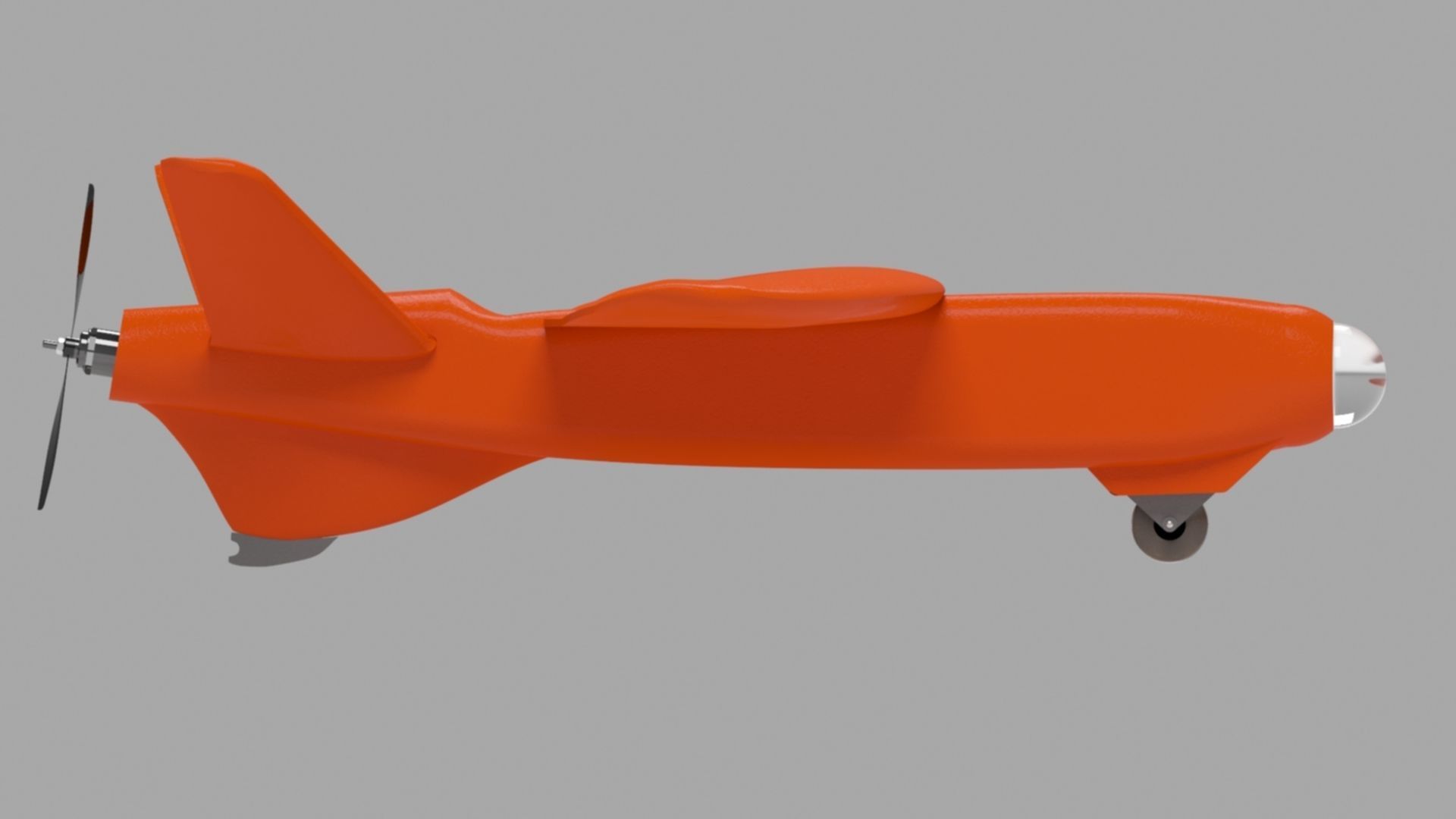 UAV Talon plane 3D model_4