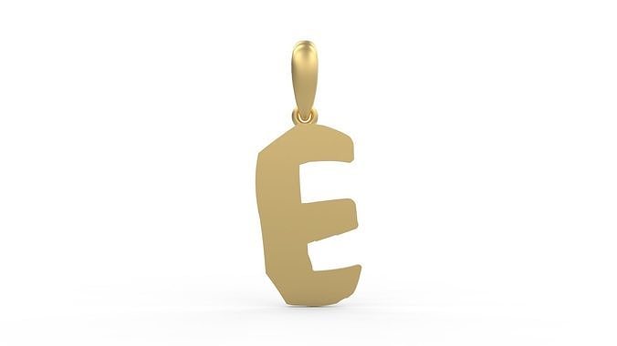 Initial Letters Pendant TimeBomb E 3D print model