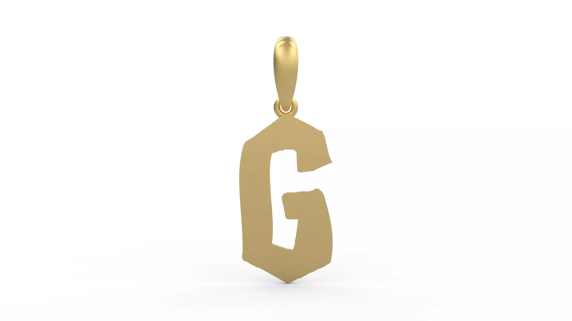 Initial Letters Pendant TimeBomb G 3D print model_0