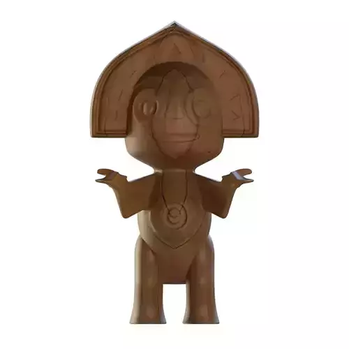 Maui Polynesian statue 3D print model