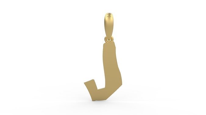 Initial Letters Pendant TimeBomb J 3D print model