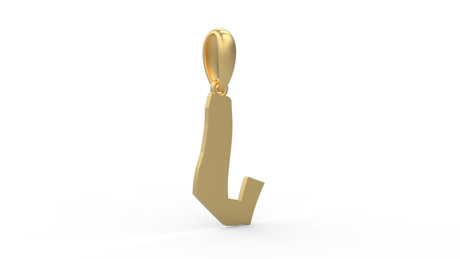 Initial Letters Pendant TimeBomb J 3D print model_3