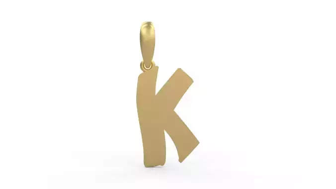 Initial Letters Pendant TimeBomb K
