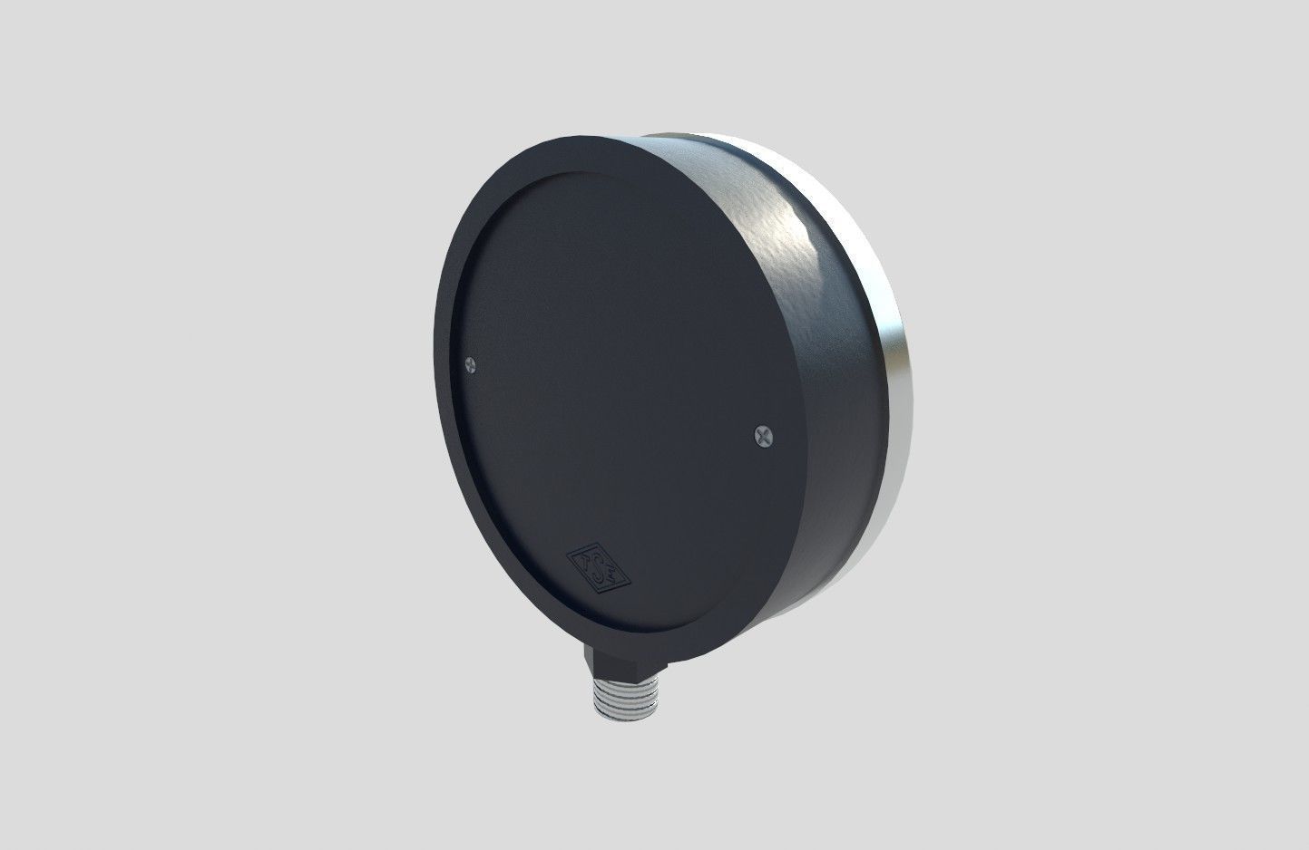 Pressure Gauge M10 Low-poly 3D model_12