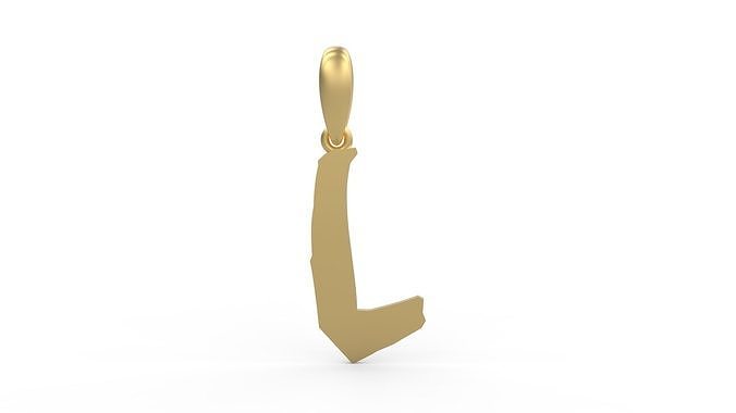 Initial Letters Pendant TimeBomb L 3D print model