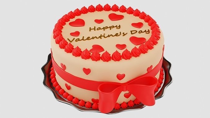 Valentines Cake 3D model