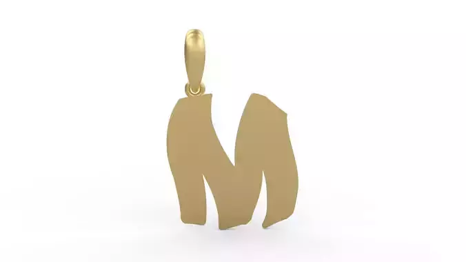 Initial Letters Pendant TimeBomb M