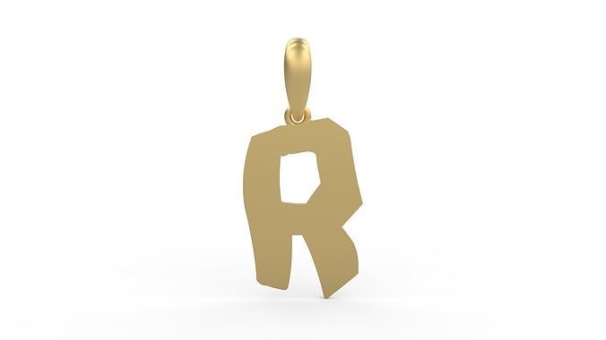 Initial Letters Pendant TimeBomb R 3D print model