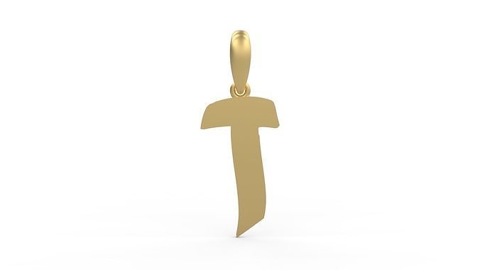 Initial Letters Pendant TimeBomb T 3D print model