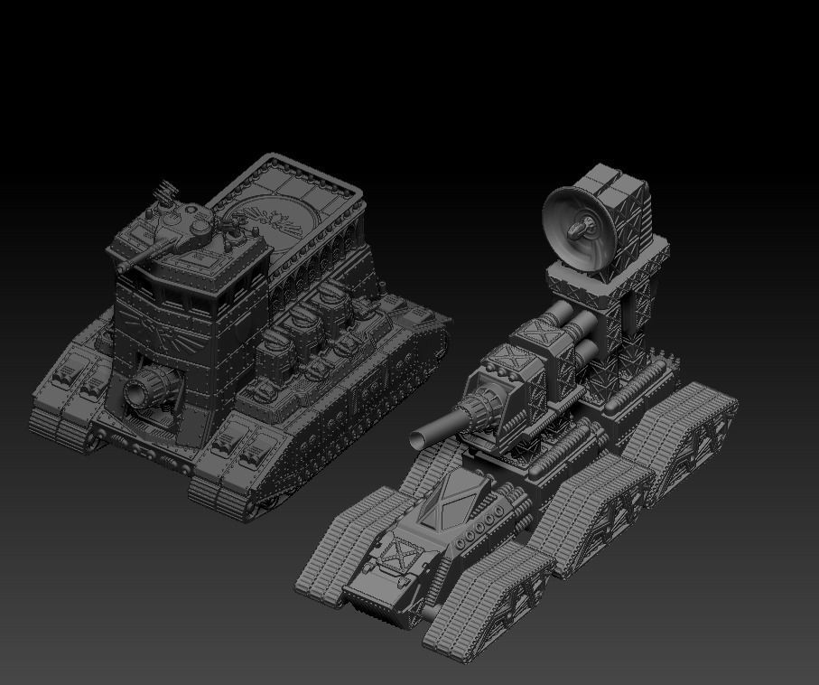 WAR-ENGINS of the Armageddon set 6 ORDINATUS MAJOR CENTURIO  V 1 3D print model_5