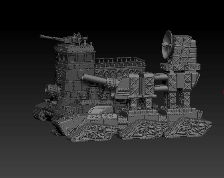 WAR-ENGINS of the Armageddon set 6 ORDINATUS MAJOR CENTURIO  V 1 3D print model_7