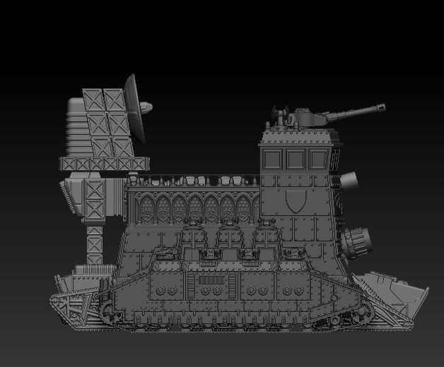 WAR-ENGINS of the Armageddon set 6 ORDINATUS MAJOR CENTURIO  V 1 3D print model_6