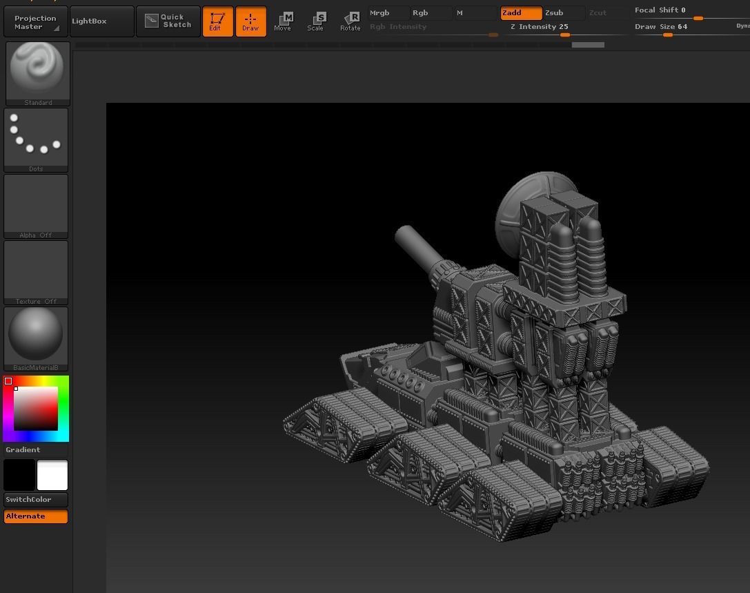 WAR-ENGINS of the Armageddon set 6 ORDINATUS MAJOR CENTURIO  V 1 3D print model_4