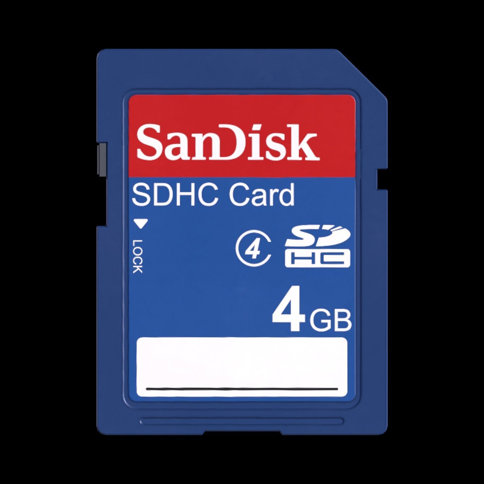 SD Cards Low-poly 3D model_2