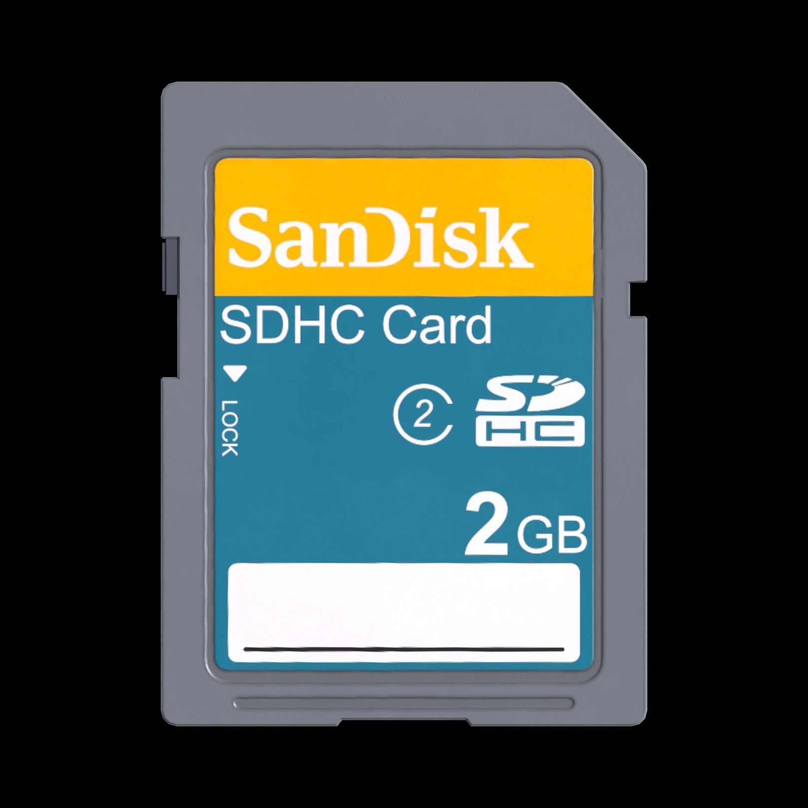 SD Cards Low-poly 3D model_3