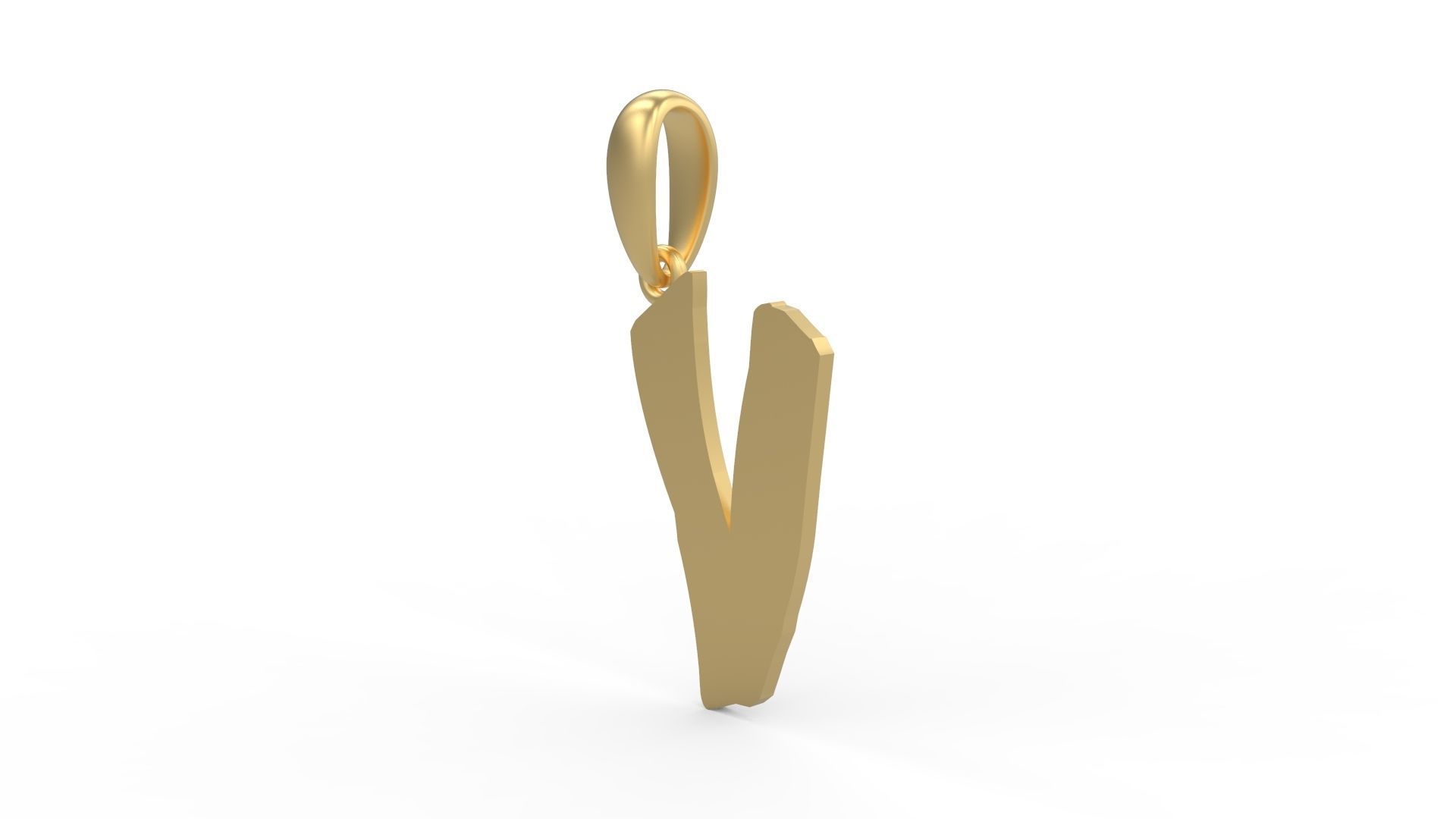 Initial Letters Pendant TimeBomb V 3D print model_1