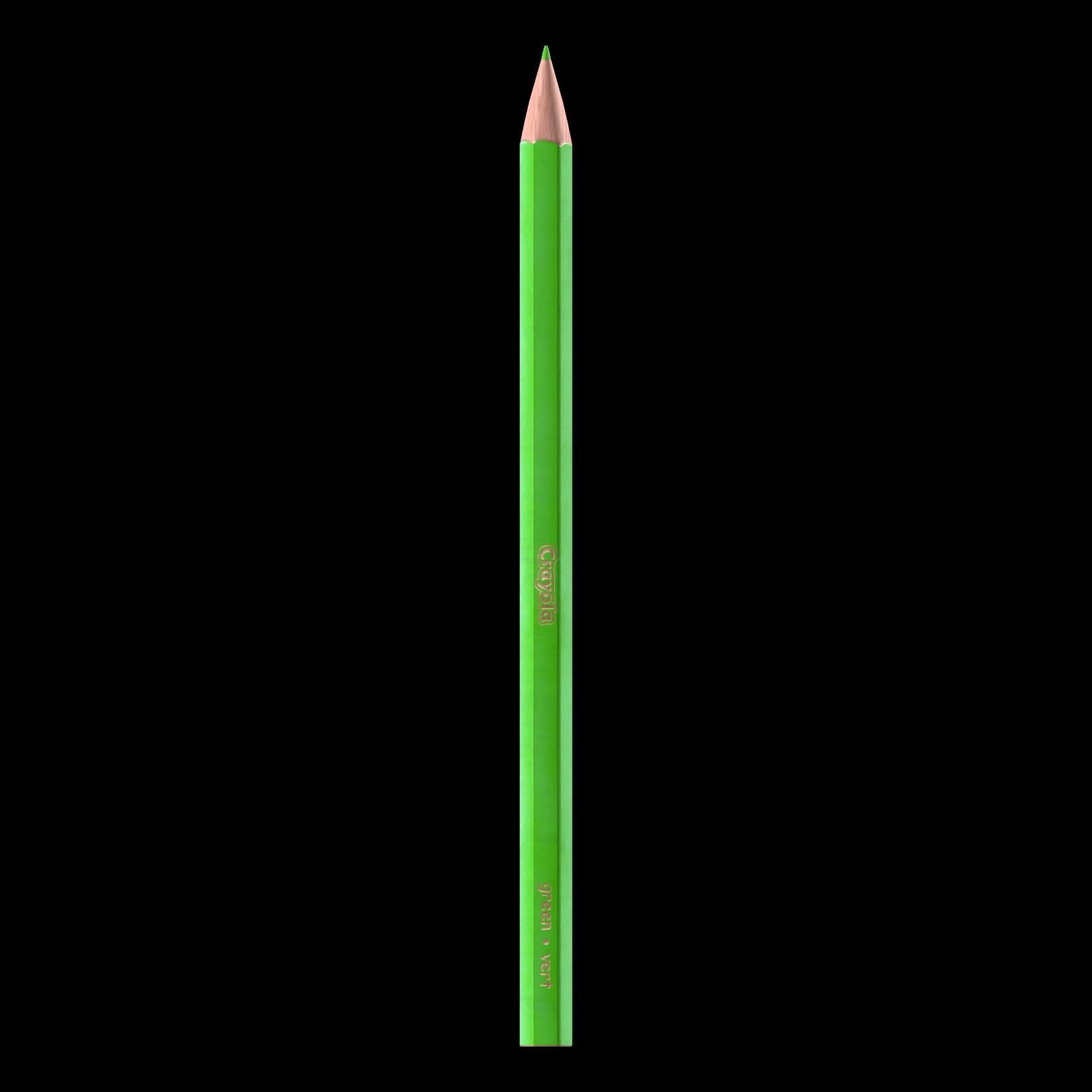 Colored Pencils Low-poly 3D model_5