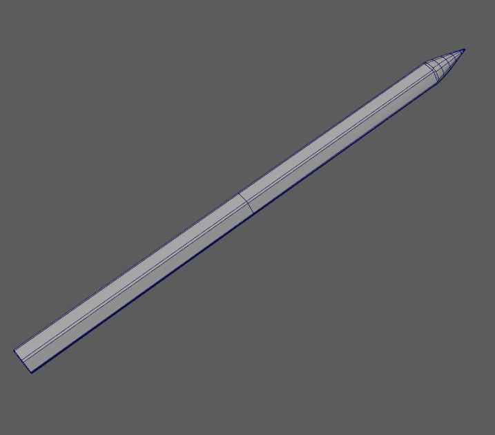 Colored Pencils Low-poly 3D model_11