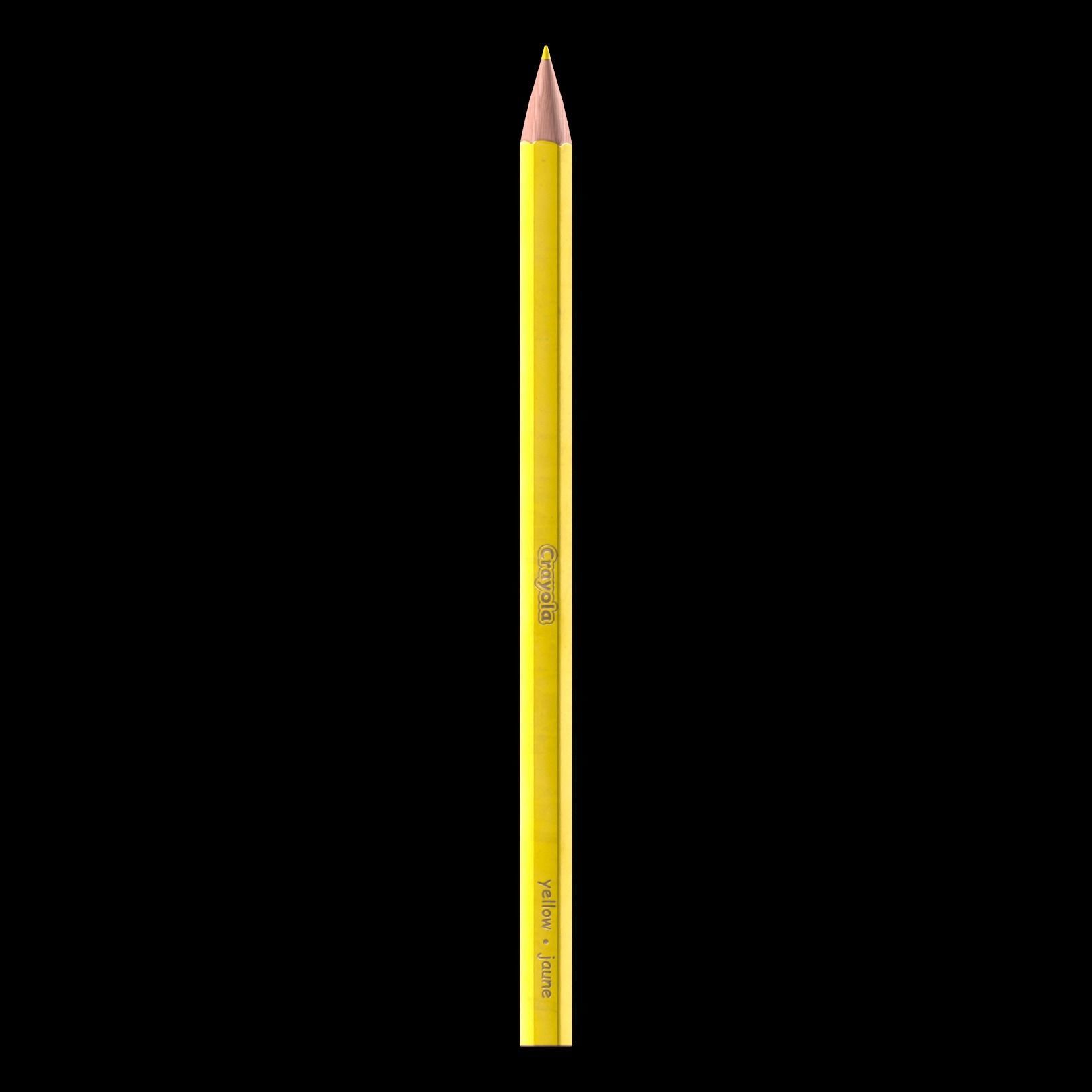 Colored Pencils Low-poly 3D model_10