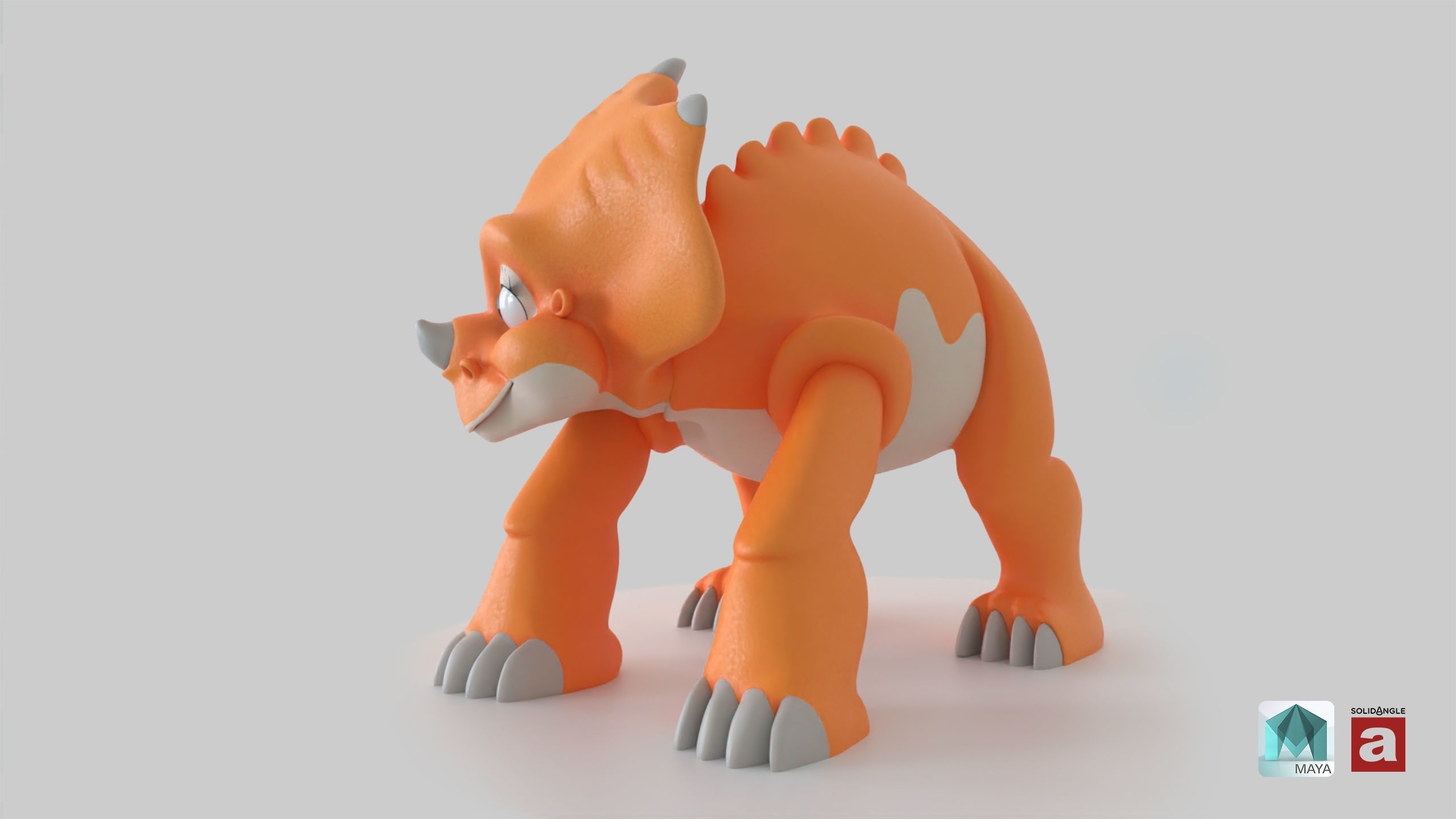 Cera Triceratops Free low-poly 3D model_4