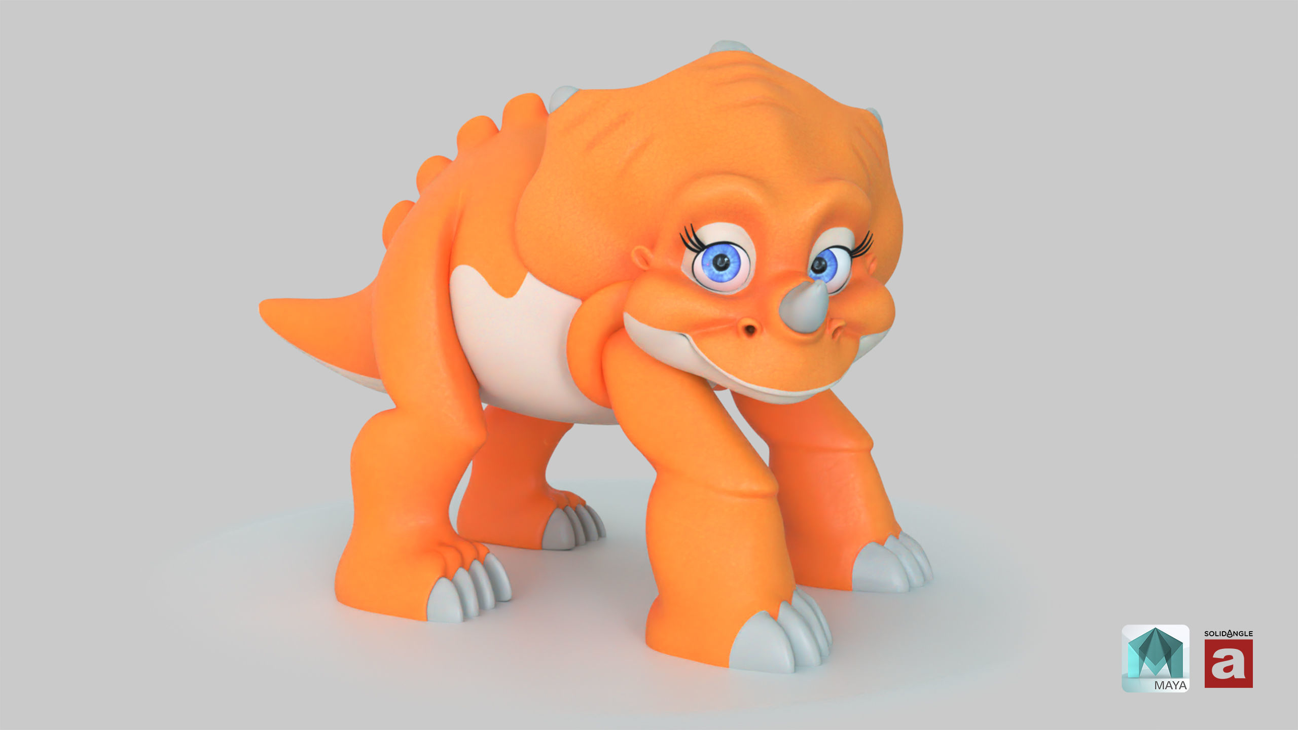 Cera Triceratops Free low-poly 3D model_3