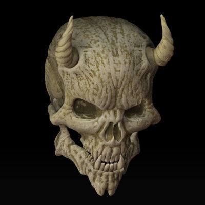 Lesser Demon Skull Prop and Tool 3D model_3