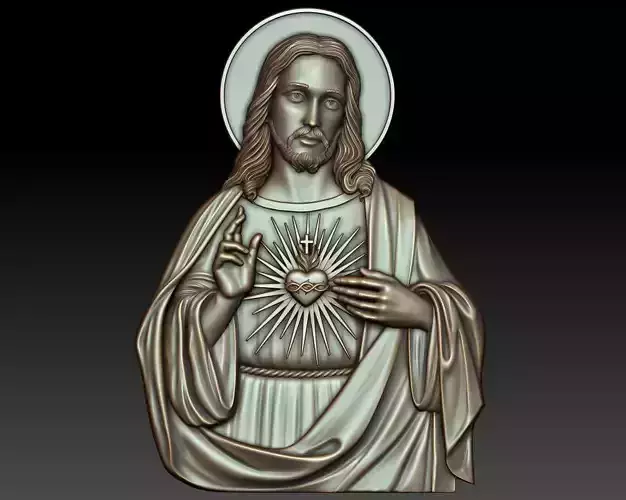 Sacred Heart of Jesus 3D print model