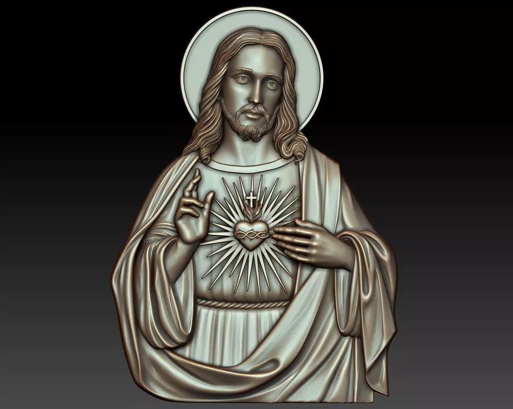 Sacred Heart of Jesus 3D print model