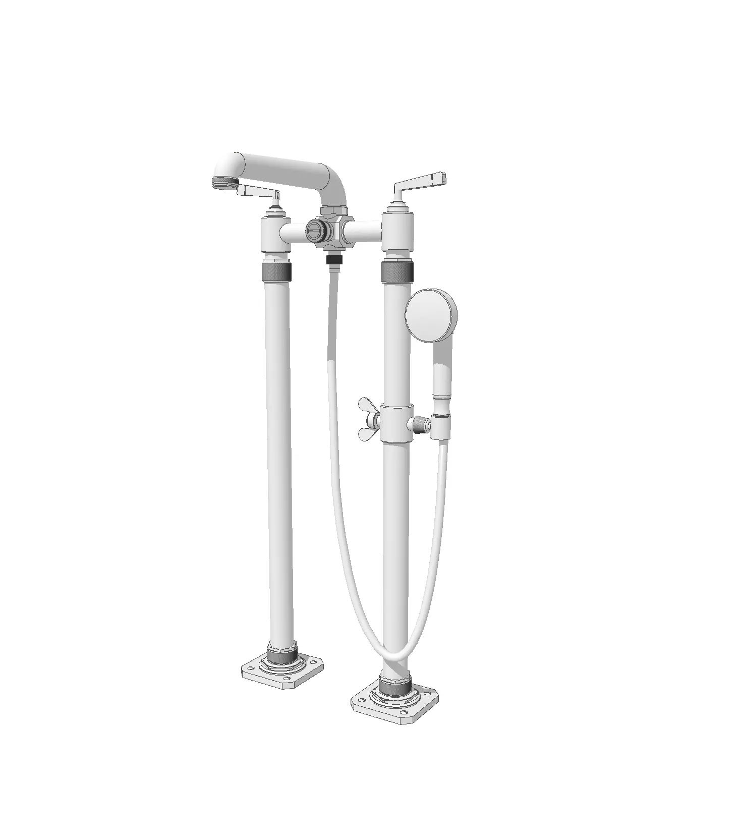Waterworks RW Atlas Bath Faucet 3D model_0