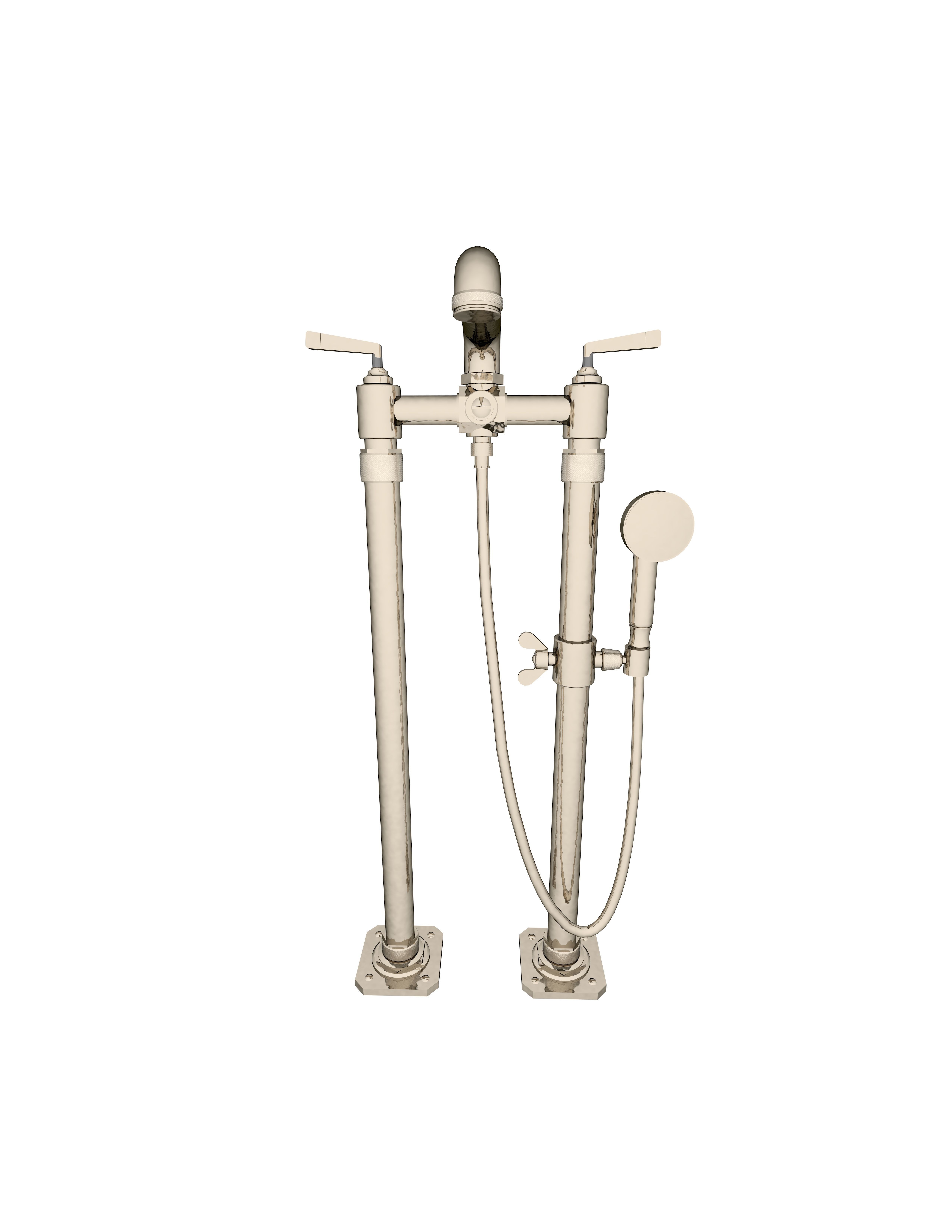 Waterworks RW Atlas Bath Faucet 3D model_2