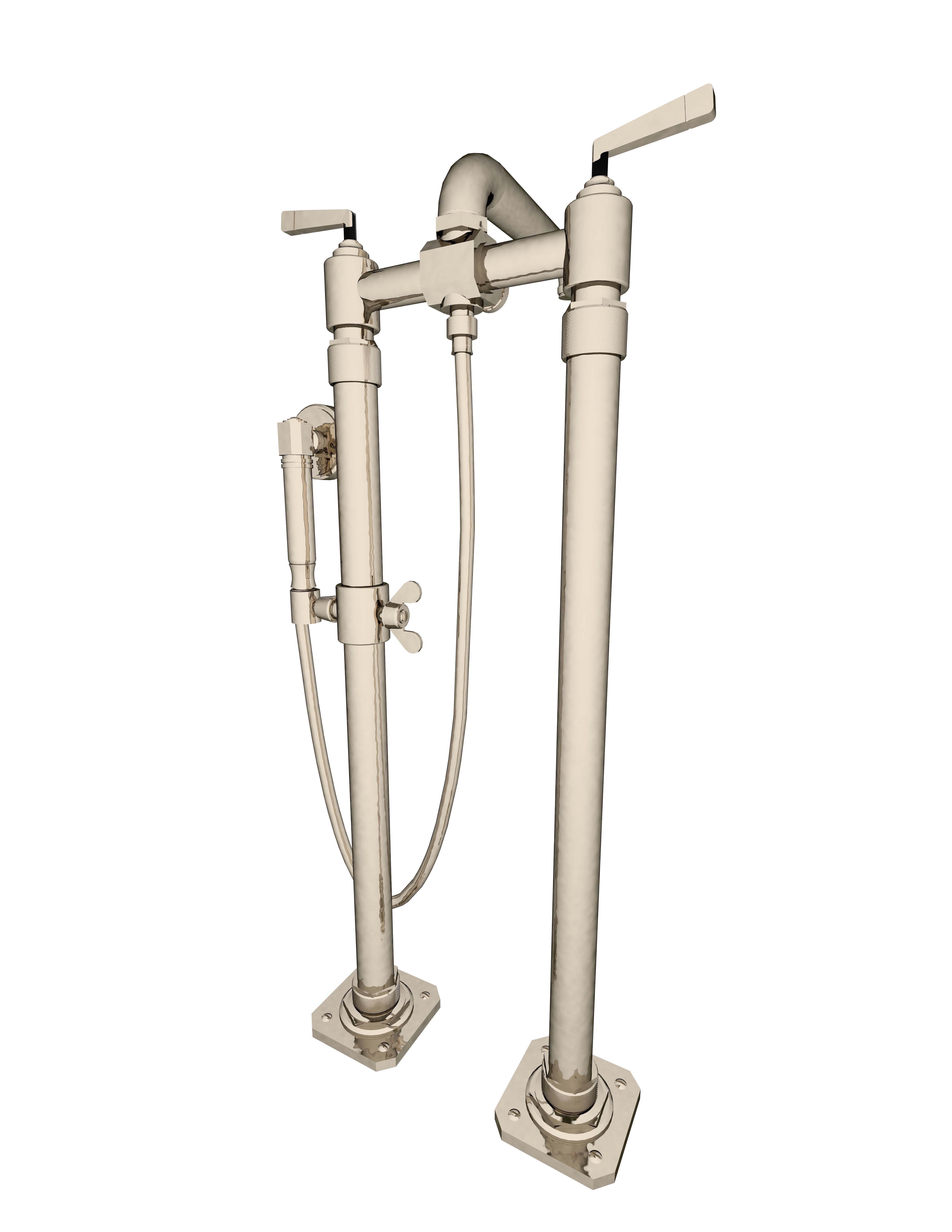 Waterworks RW Atlas Bath Faucet 3D model_3