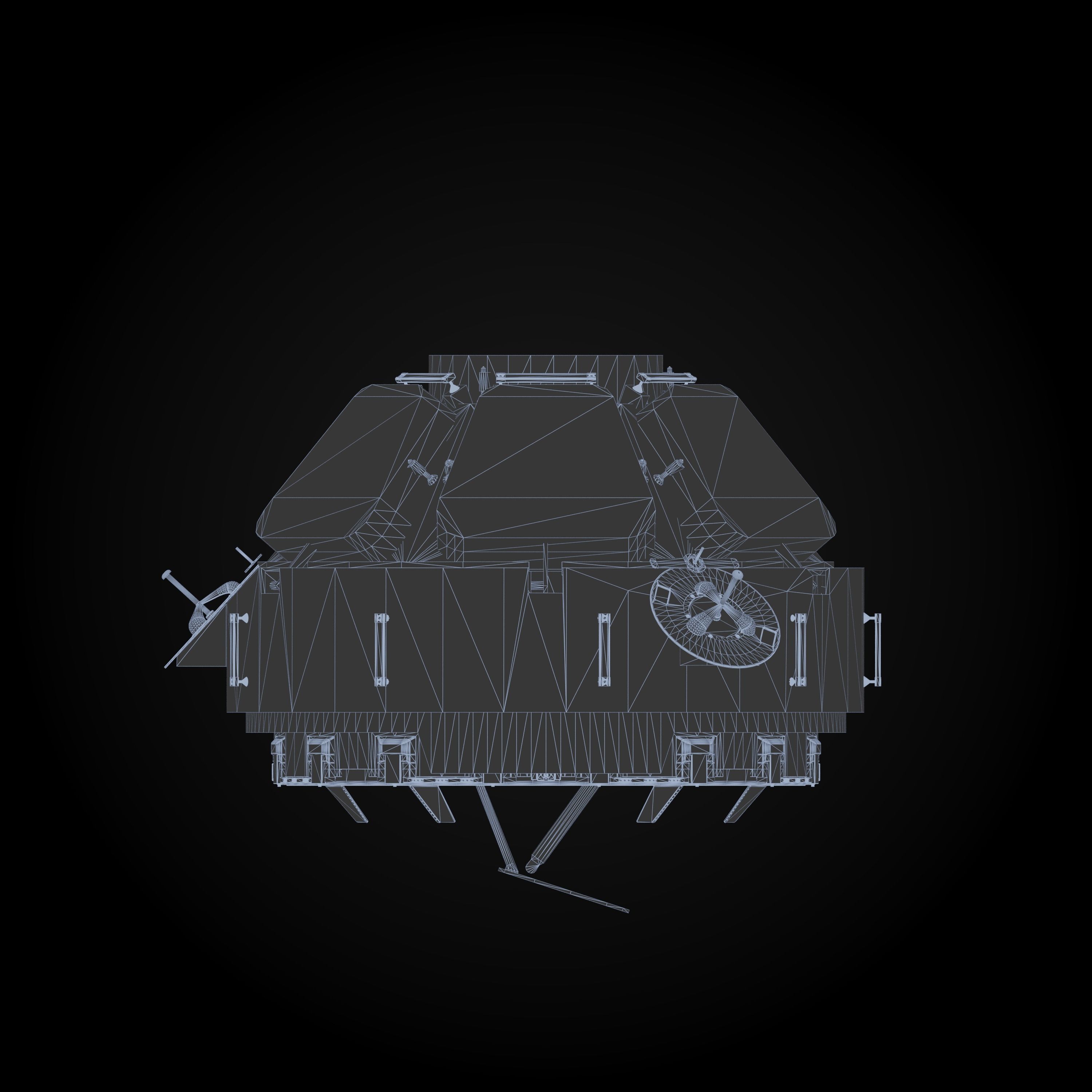ISS Cupola module 3D model_10