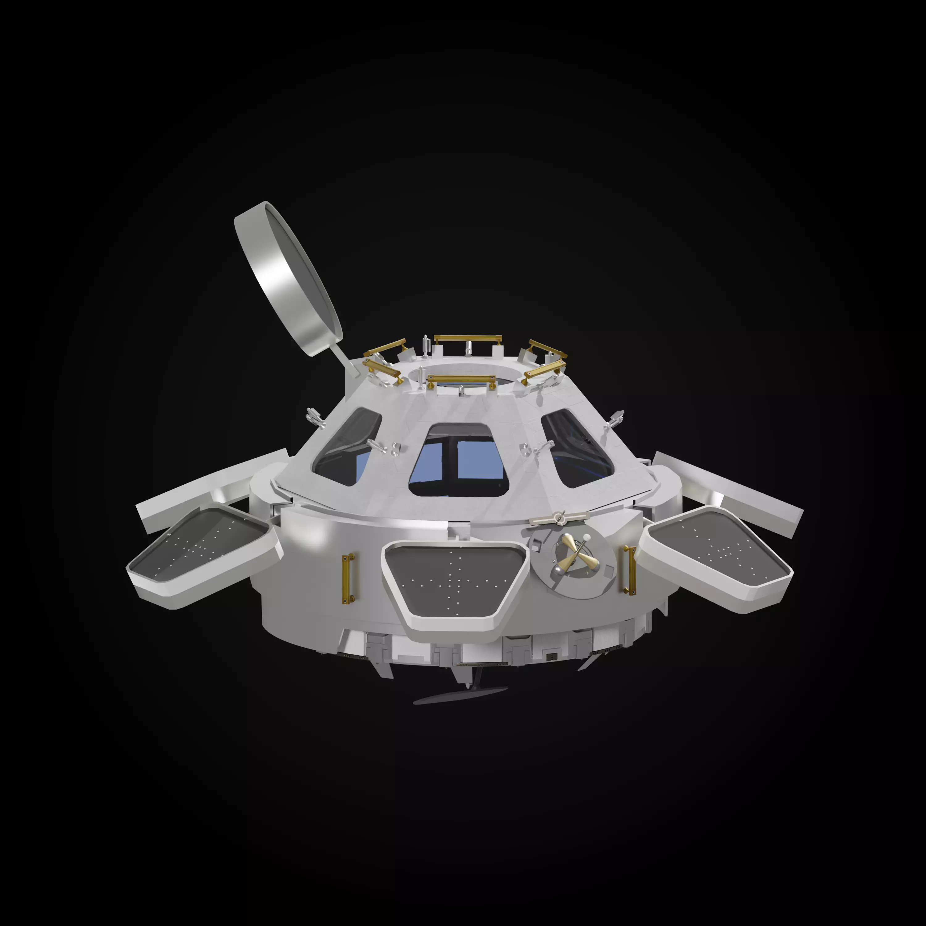 ISS Cupola module 3D model_0