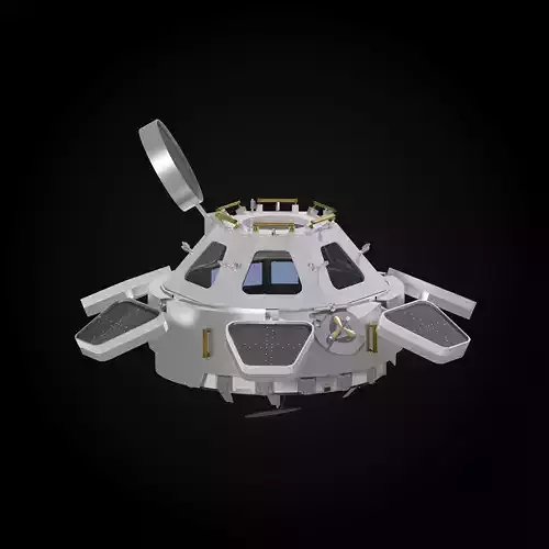 ISS Cupola module 3D model