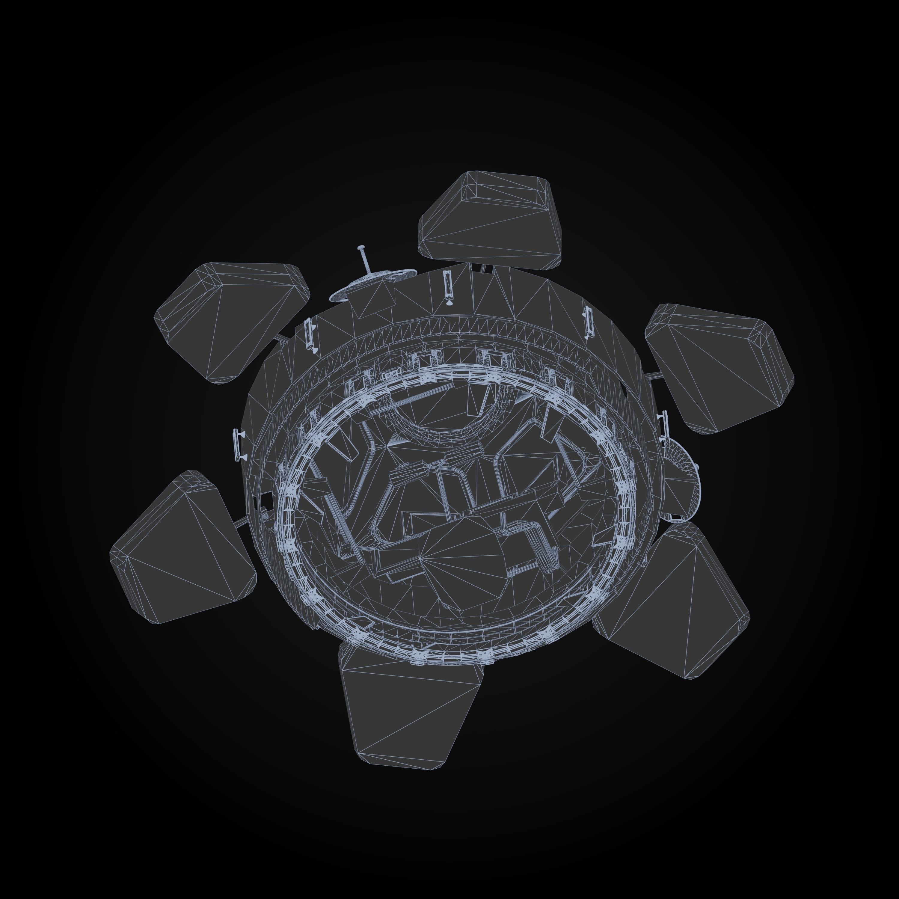 ISS Cupola module 3D model_8