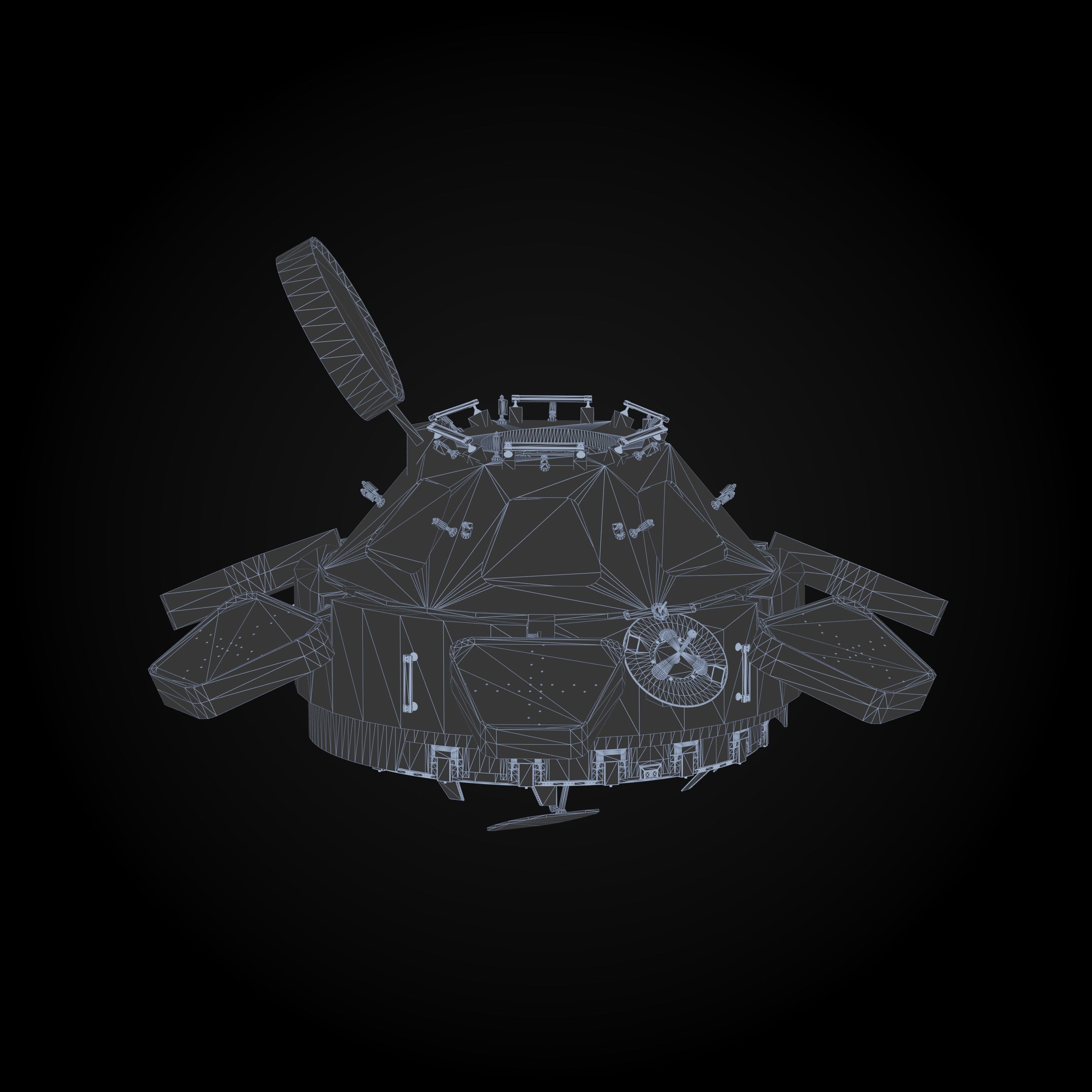 ISS Cupola module 3D model_6