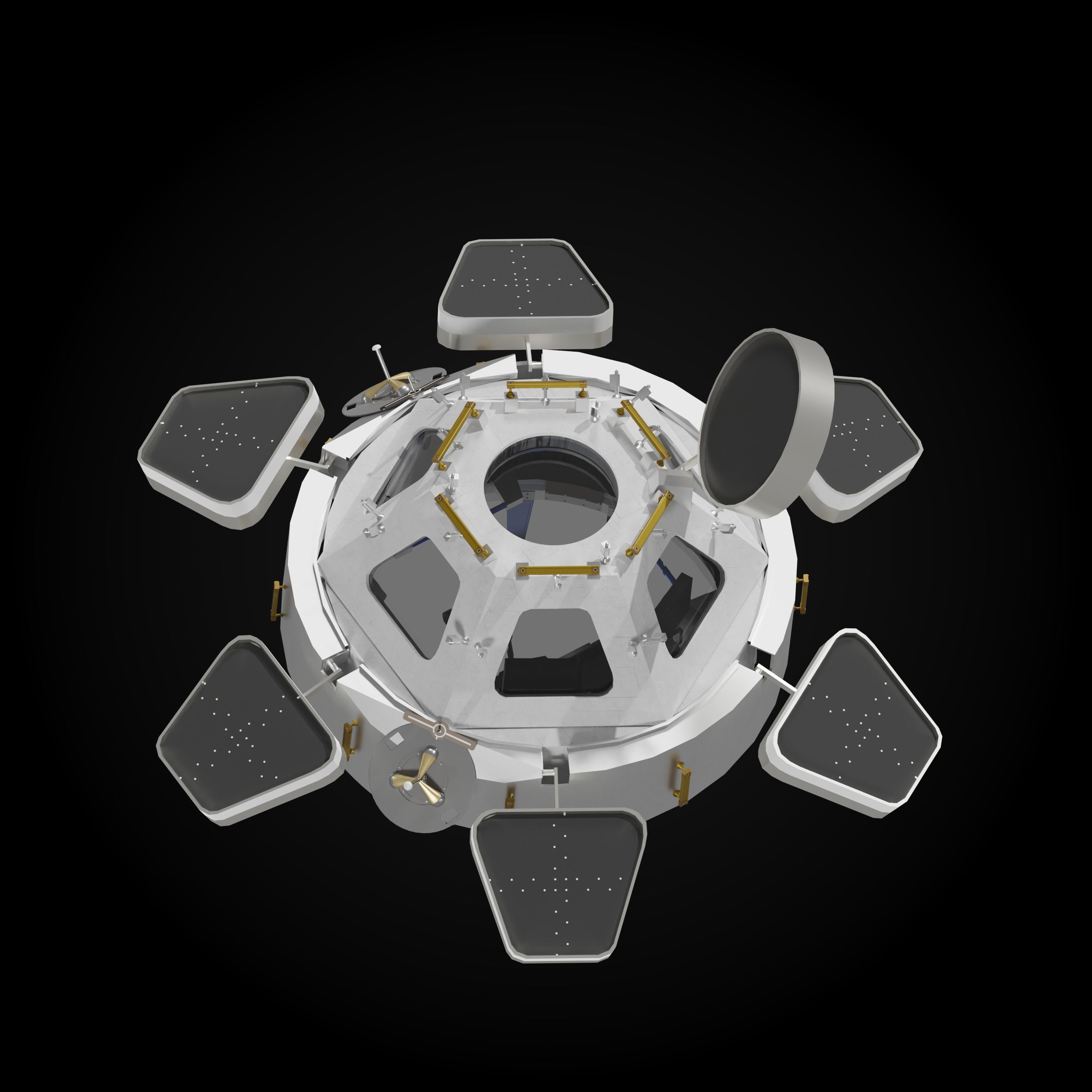 ISS Cupola module 3D model_1
