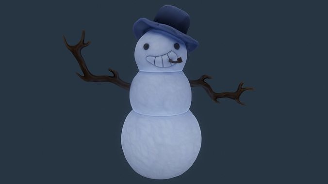 Stylized Snowman  3D print model
