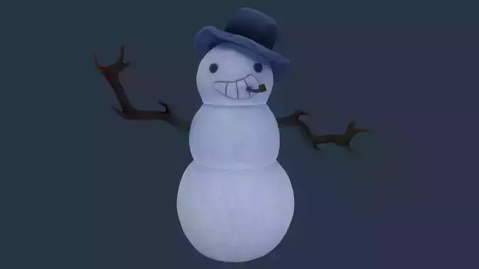 Stylized Snowman  3D print model