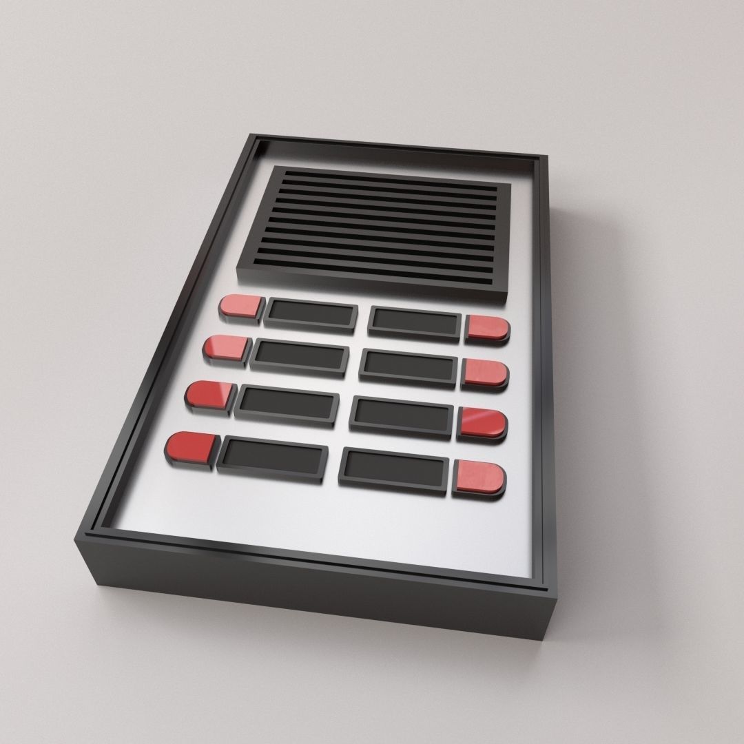 Apartment Buzzer 3D model_2