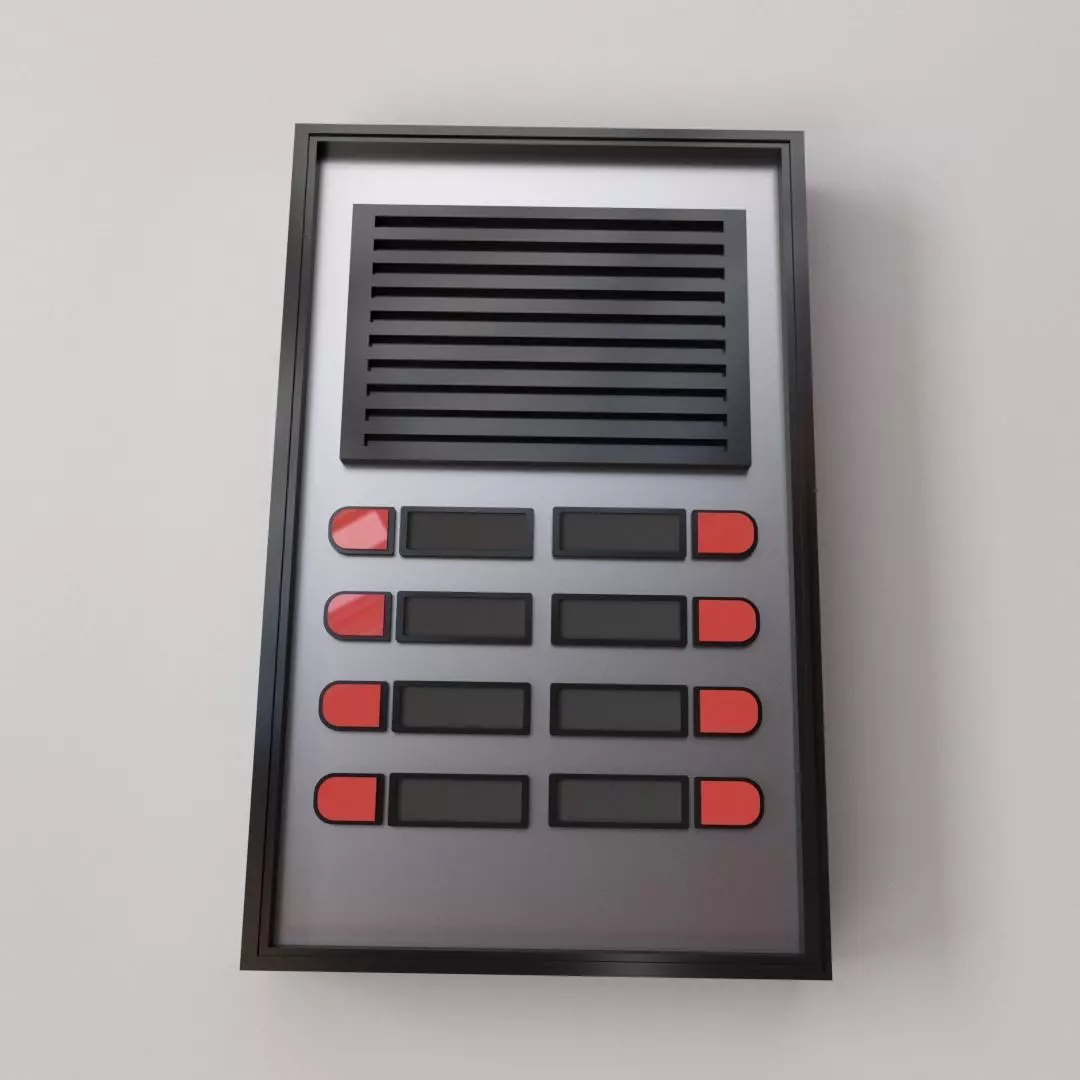 Apartment Buzzer 3D model_0