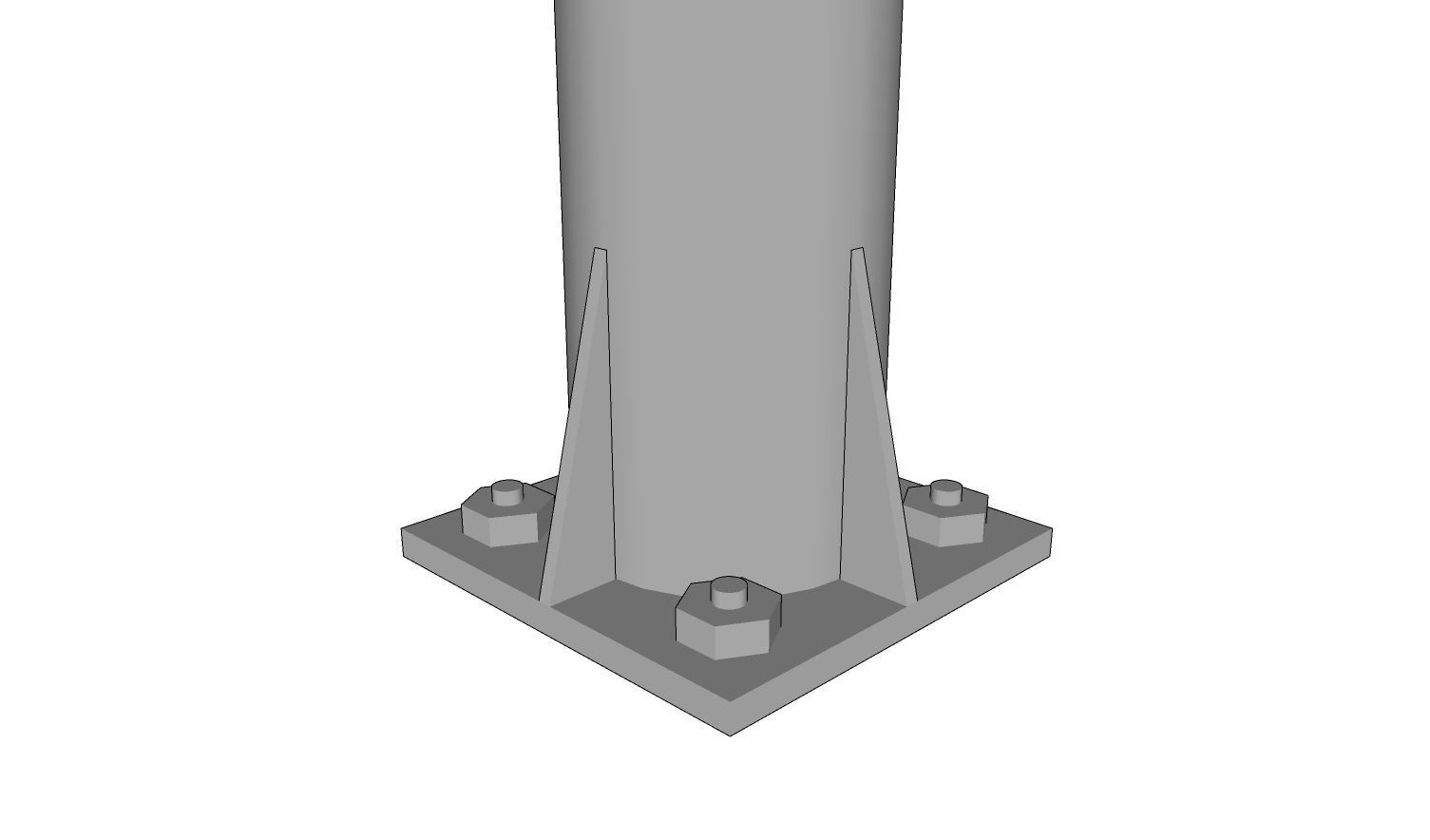 Lamp Post - Light Pole - Light Post - Street Light 23 3D model_5