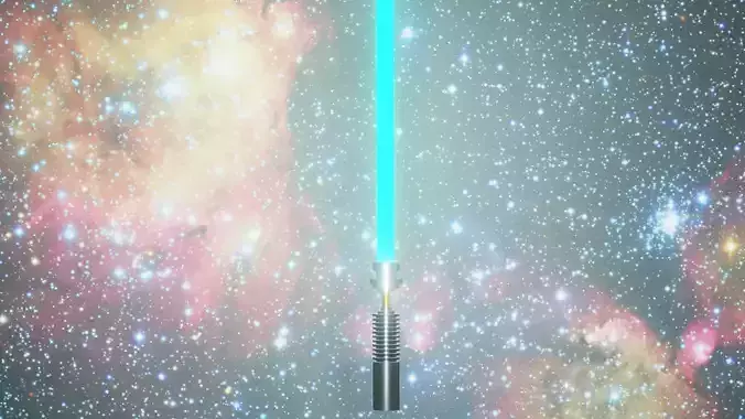 lightsaber light saber in space
