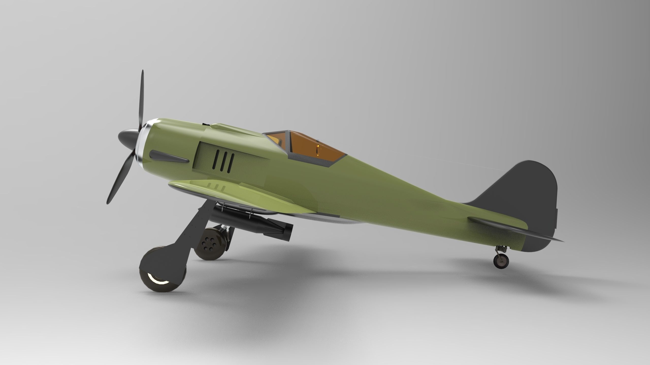 Focke wulf Fw 190 3D model_2