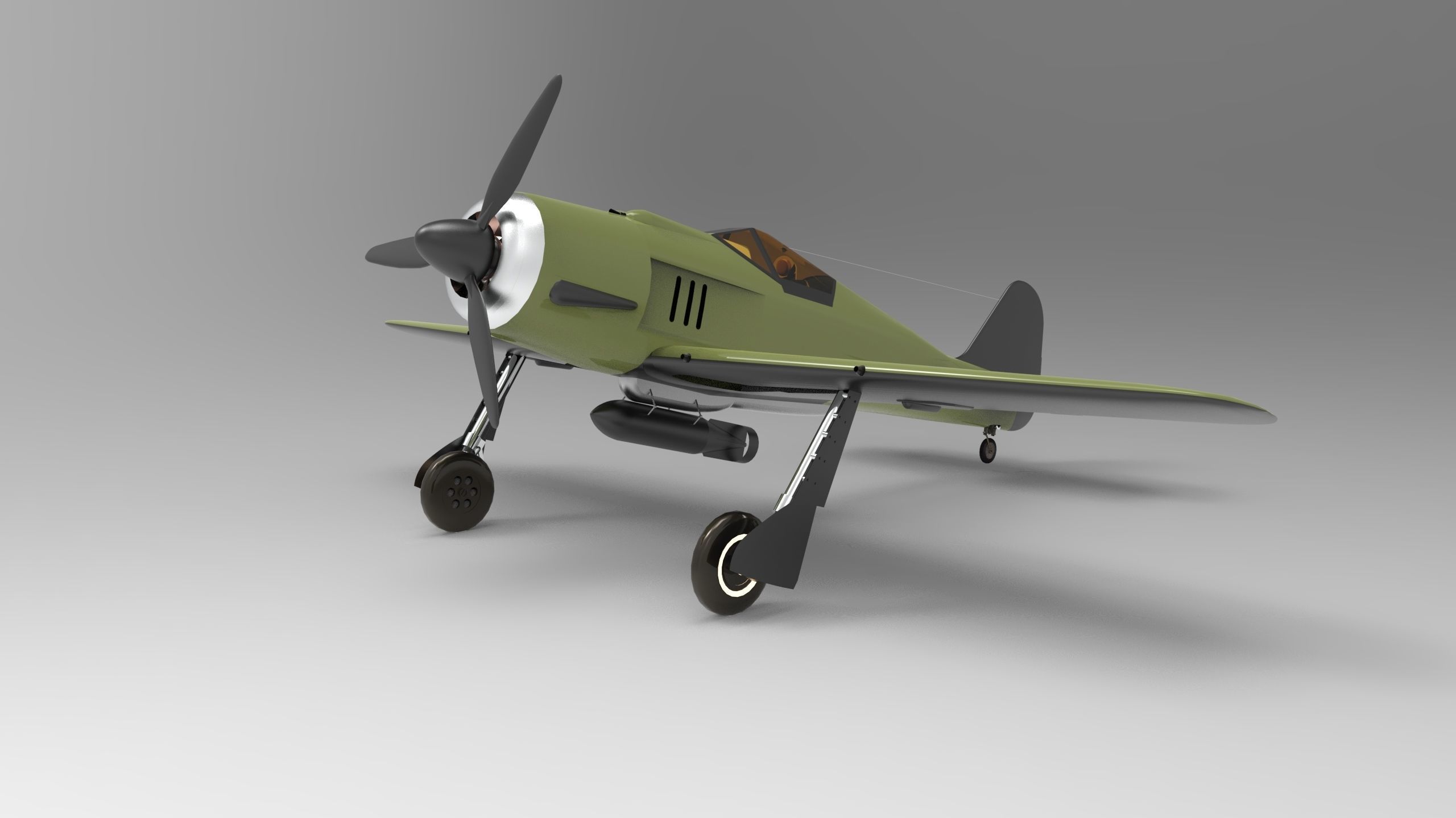 Focke wulf Fw 190 3D model_7