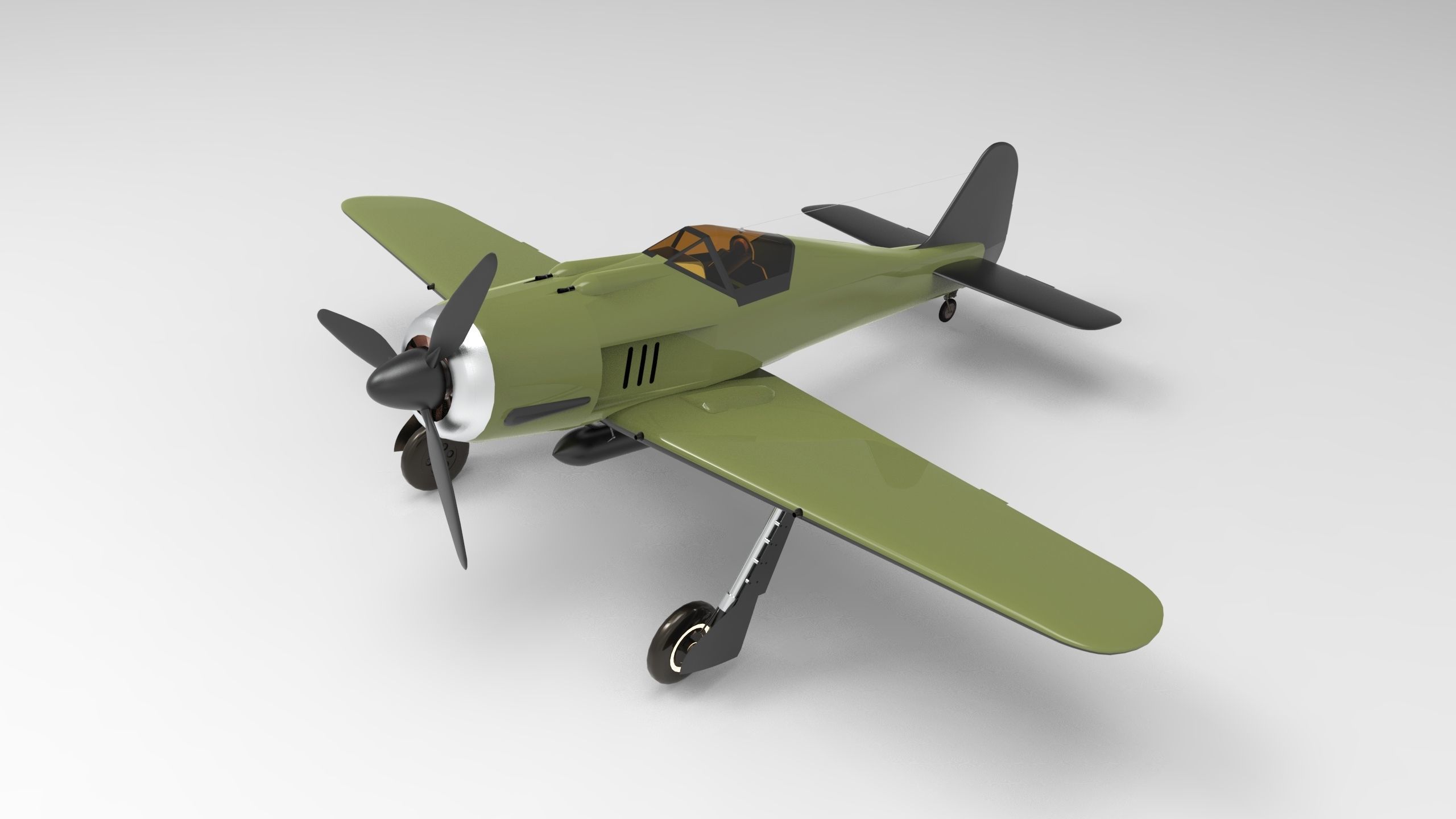 Focke wulf Fw 190 3D model_5