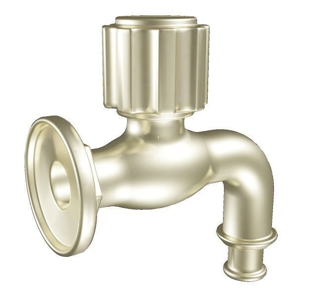 Classic Water Faucet Low-poly 3D model_2