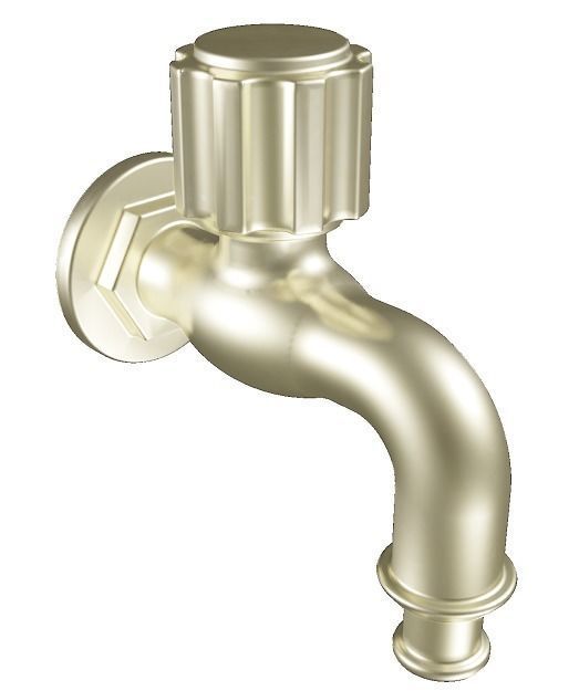 Classic Water Faucet Low-poly 3D model_1